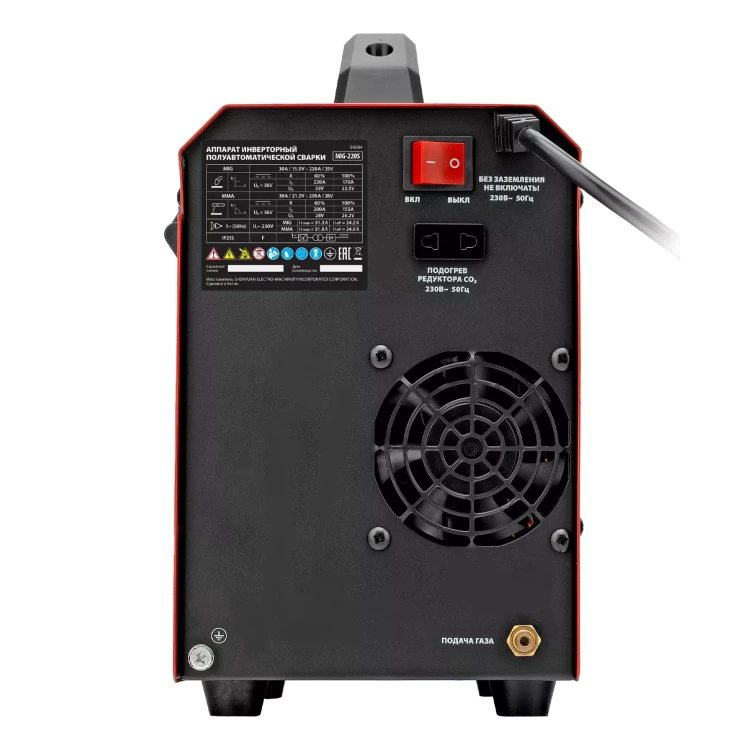 Аппарат инвертор. полуавтомат. cварки MTX MIG-220S 94304, 220A, ПВ 60%, катушка 5 кг купить в Ханты-Мансийске