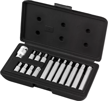 Набор бит TORX, хвостовик-шестигранник, 10 мм, CrV, 15 предм  STELS 11315 купить в Ханты-Мансийске