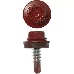 Саморезы ЗУБР "ПРОФЕССИОНАЛ" окраш., RAL 3003 рубин.-красн., для крепл. кров. матер. к металл. констр., 5.5x19мм, 500шт 4-300315-55-019-3003