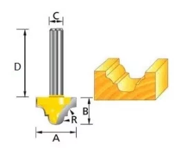 Фреза пазовая фасонная (классическая) , Makita D-11081