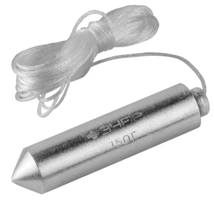 Отвес ЗУБР &quot;МАСТЕР&quot; строительный со шнуром, в пластиковом контейнере, 150 г 0636-150_z01 купить в Ханты-Мансийске