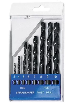 Набор сверл по металлу 3-10 мм (через 1 мм) HSS 8шт цилиндрический хвостовик SPARTA 723205 купить в Ханты-Мансийске