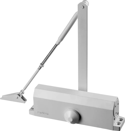 Доводчик дверной STAYER, для дверей массой до 100 кг, цвет белый 37916-100 купить в Ханты-Мансийске