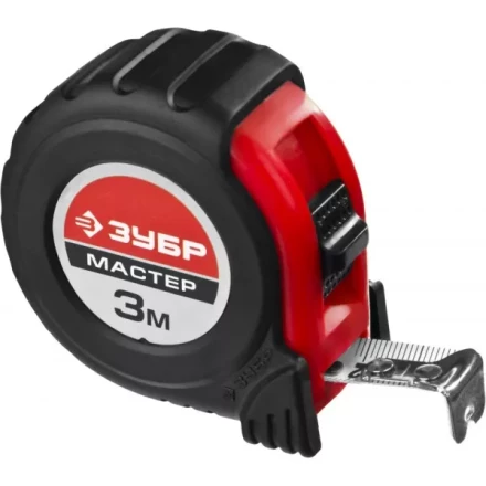 Рулетка ЗУБР "МАСТЕР", обрезиненный корпус, на карточке, 3м/16мм 34055-03-16_z02 купить в Ханты-Мансийске