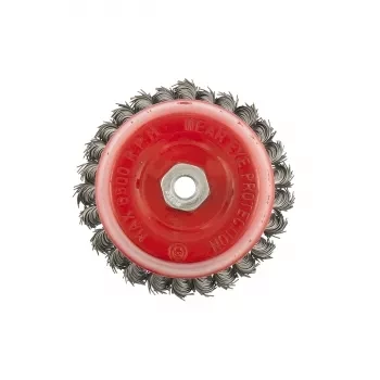 Щетка для УШМ, 125 мм, М14, "чашка", крученая проволока 0,8 мм  MTX 74625 купить в Ханты-Мансийске