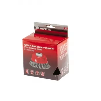 Щетка для УШМ, 125 мм, М14, "чашка", крученая проволока 0,8 мм  MTX 74625 купить в Ханты-Мансийске