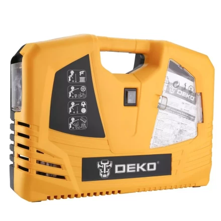 Компрессор безмасляный DEKO 180 с набором из 6 инструментов, 009-0100 купить в Ханты-Мансийске