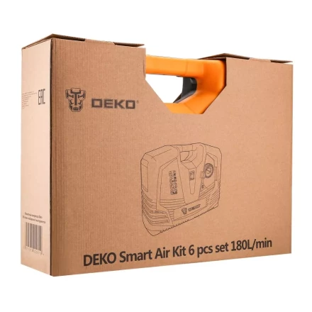 Компрессор безмасляный DEKO 180 с набором из 6 инструментов, 009-0100 купить в Ханты-Мансийске