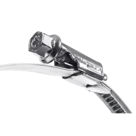 ЗУБР Х-9Н, 77 - 95 мм, накатная лента 9 мм, цинк, 25 шт, червячный хомут (37807-95) купить в Ханты-Мансийске