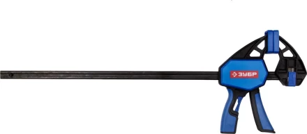 Струбцина ЗУБР&quot;ПРОФЕССИОНАЛ&quot;ручная пистолетная, корпус нейлон,армир фиберглассом,двухкомп ручки,метал рейка,450/645мм,150кгс 32243-45 купить в Ханты-Мансийске