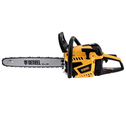 Пила цепная бензиновая Denzel DS-5218, шина 45 см, 52 см3, 3 л.с, шаг 0,325, паз 1,5 мм, 72 звена 95237 купить в Ханты-Мансийске