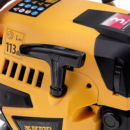 Пила цепная бензиновая Denzel DS-5218, шина 45 см, 52 см3, 3 л.с, шаг 0,325, паз 1,5 мм, 72 звена 95237 купить в Ханты-Мансийске