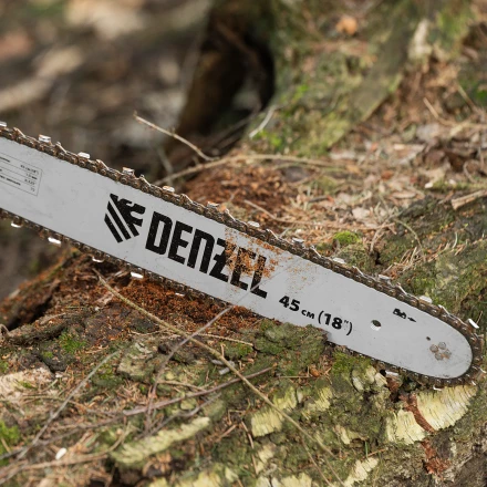 Пила цепная бензиновая Denzel DS-5218, шина 45 см, 52 см3, 3 л.с, шаг 0,325, паз 1,5 мм, 72 звена 95237 купить в Ханты-Мансийске
