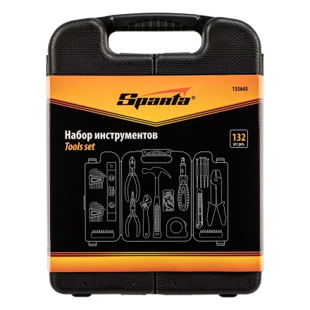 Набор инструментов бытовой Sparta 135645, 132 предмета купить в Ханты-Мансийске