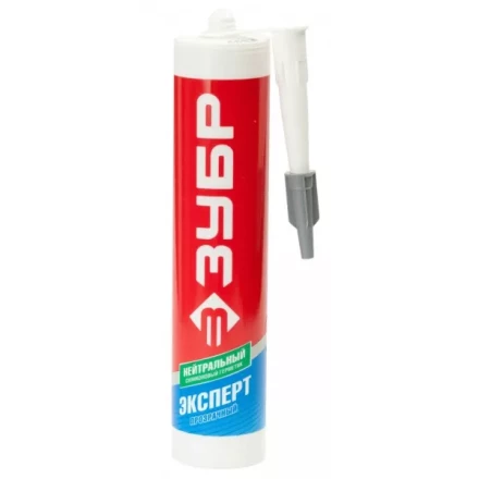 Герметик силиконовый ЗУБР "ЭКСПЕРТ" прозрачный, нейтральный, 280мл 41237-2 купить в Ханты-Мансийске