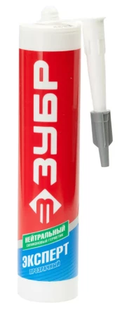 Герметик силиконовый ЗУБР "ЭКСПЕРТ" прозрачный, нейтральный, 280мл 41237-2 купить в Ханты-Мансийске