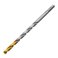 Сверло спиральное по металлу Denzel 6,5 х 148 мм, Р6М5, Golden Tip, удлиненное, 718257