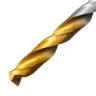 Сверло спиральное по металлу Denzel 6,5 х 148 мм, Р6М5, Golden Tip, удлиненное, 718257 купить в Ханты-Мансийске