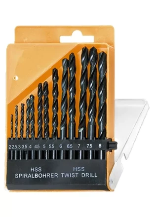 Набор сверл по металлу 2-8 мм (через 0,5 мм) HSS 13шт цилиндрический хвостовик SPARTA 723355 купить в Ханты-Мансийске