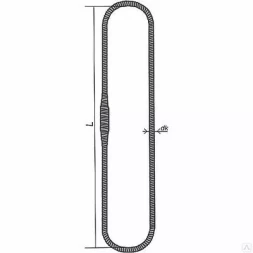 Строп канатный кольцевой СКК 1.25 т L=0.6 м  заплет