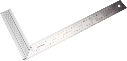 Угольник ЗУБР &quot;ЭКСПЕРТ&quot; столярный, усиленная алюминиевая рукоятка, нержавеющее полотно 37мм, длина 400мм 34394-40 купить в Ханты-Мансийске