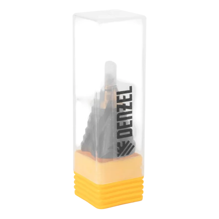 Сверло ступенчатое Denzel 723605, 9-12-15-18-21-24-27-30-33-36 мм, Р6М5, 6-гр. хвостовик купить в Ханты-Мансийске