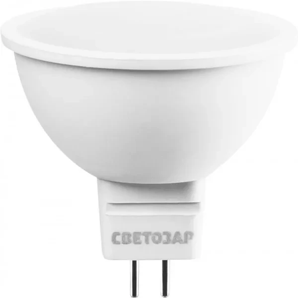 Лампа СВЕТОЗАР светодиодная "LED technology", цоколь GU5.3, теплый белый свет (3000К), 220В, 5Вт (35) 44550-35_z01 купить в Ханты-Мансийске