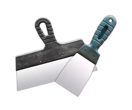 Набор шпателей из нержавеющей стали 100 мм и 350 мм пластмассовая ручка 2 шт СИБРТЕХ 85487 купить в Ханты-Мансийске