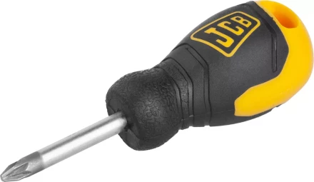Отвертка JCB, хромомолибденовая сталь S2, двухкомпонентная рукоятка, магнитный наконечник, PZ №2х40мм JSD006 купить в Ханты-Мансийске
