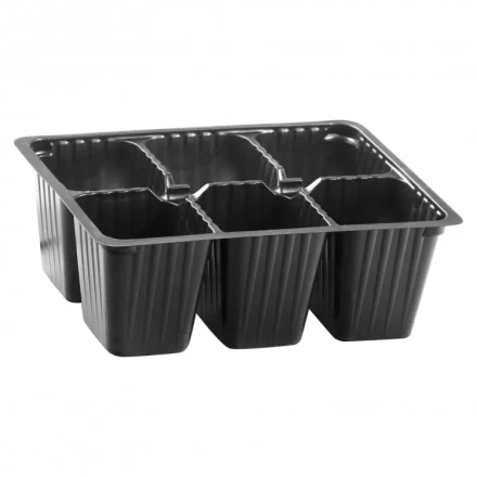 Кассета для рассады 180 х 135 х 60 мм 6 ячеек полистирол 5 шт 64346 купить в Ханты-Мансийске