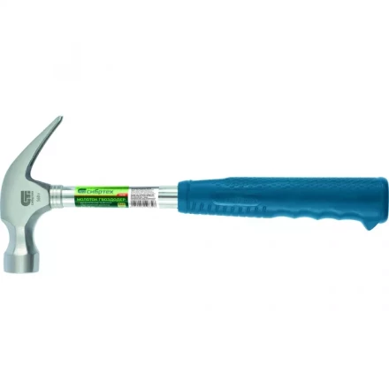 Молоток гвоздодер металлическая трубчатая обрезиненная рукоятка вес 560гр боек 29мм СИБРТЕХ 10438 купить в Ханты-Мансийске