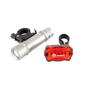 Набор велосипедный: передний 1 Вт Led, 160Lm, задний 5 red Led  Stern 90558 купить в Ханты-Мансийске