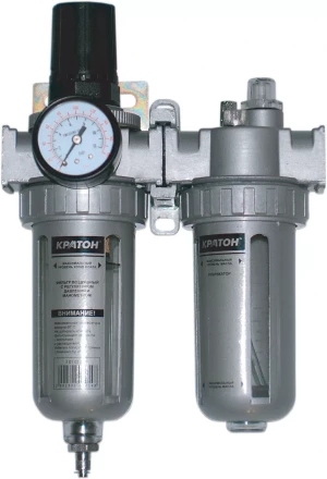 Фильтр воздушный с регулятором давления манометром и лубрикатором Кратон 3 01 03 014 купить в Ханты-Мансийске