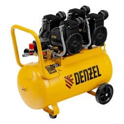 Компрессор безмасл. малошумный DLP -3000/50, 3 кВт, 2х1,5 кВт,50 л, 2850 об/мин,500 л/мин// Denzel 58144