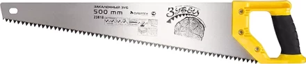 Ножовка по дереву &quot;Зубец&quot; 500 мм шаг зуба 7мм зуб 2D калёный зуб 2-х комп. рукоятка Сибртех 23818 купить в Ханты-Мансийске