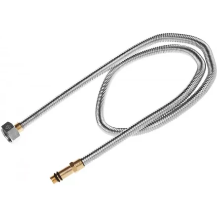 Подводка ЗУБР &quot;ЭКСПЕРТ&quot; сильфонная из нержавеющей стали, для смесителя, удлиненная, г/ш (гайка-штуцер), 1/2&quot;, 1,0м 51013-100 купить в Ханты-Мансийске