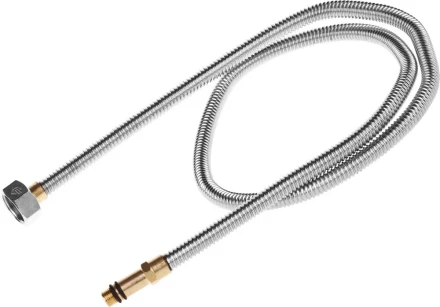Подводка ЗУБР &quot;ЭКСПЕРТ&quot; сильфонная из нержавеющей стали, для смесителя, удлиненная, г/ш (гайка-штуцер), 1/2&quot;, 1,0м 51013-100 купить в Ханты-Мансийске