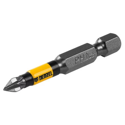 Бита PH1х50, сталь S2, цилиндр., 10 шт. Е 6,3 Denzel 11648 купить в Ханты-Мансийске