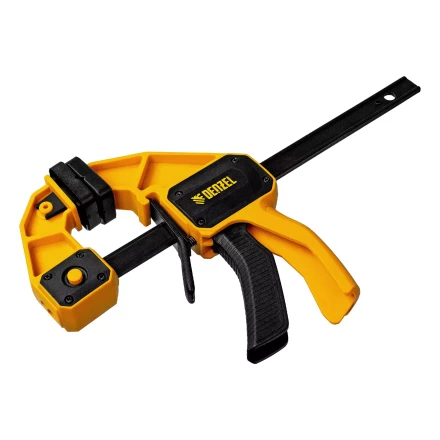 Струбцина F-образная Denzel, быстрозажимная, 150 х 80 мм, усиленный нейлоновый корпус 20505 купить в Ханты-Мансийске