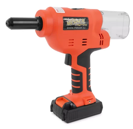Аккумуляторный вытяжной заклепочник MESSER M1000 (18В;  Li-Ion 2Ач х 2; 3,2 - 6,4) купить в Ханты-Мансийске