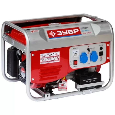 Электростанция ЗУБР бензиновая, 4-х тактная, ручной и электрический пуск, 220/12В, 3500Вт ЗЭСБ-3500-Э купить в Ханты-Мансийске