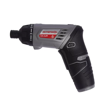 Отвертка-трансформер + фонарь ИНТЕРСКОЛ ОА-3,6Ф аккумуляторная (Li-ion, кейс) купить в Ханты-Мансийске