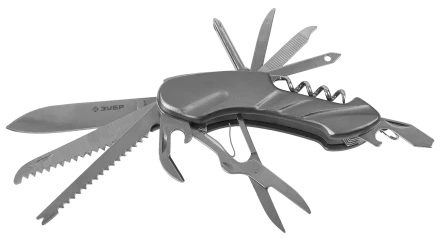 Нож складной многофункциональный 12в1 рукоятка 90 мм ЗУБР МАСТЕР 47781 купить в Ханты-Мансийске