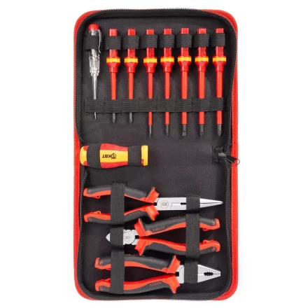 Набор диэлектрического инструмента электрика КВТ НИИ-22, 12 предметов (88962) купить в Ханты-Мансийске