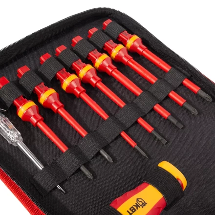 Набор диэлектрического инструмента электрика КВТ НИИ-22, 12 предметов (88962) купить в Ханты-Мансийске