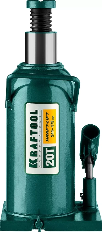 Домкрат гидравлический бутылочный "Kraft-Lift", сварной, 20т, 244-478мм, KRAFTOOL 43462-20 43462-20_z01 купить в Ханты-Мансийске