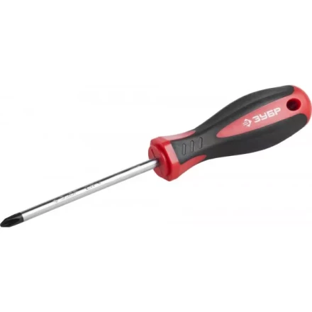 Отвертка ЗУБР "МАСТЕР", Cr-v, эргономичная двухкомпонентная рукоятка, PH2x100мм 25062-2-100_z03 купить в Ханты-Мансийске