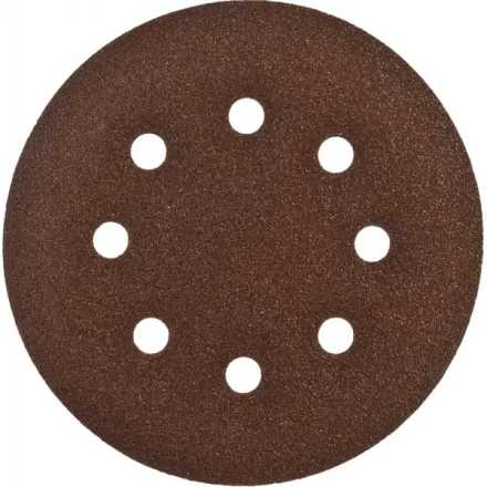 Круг шлифовальный ЗУБР &quot;СТАНДАРТ&quot; из абразивной бумаги на велкро основе, 6 отв., Р80, 150мм, 5шт 35350-150-080 купить в Ханты-Мансийске