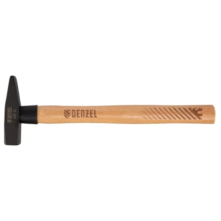 Молоток слесарный, 200 г Denzel, кованый квадратный боек, буковая рукоятка, 10426 купить в Ханты-Мансийске