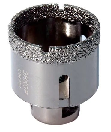 Коронка алмазная по керамограниту D 54 мм для УШМ сух. рез Энкор 48312 купить в Ханты-Мансийске